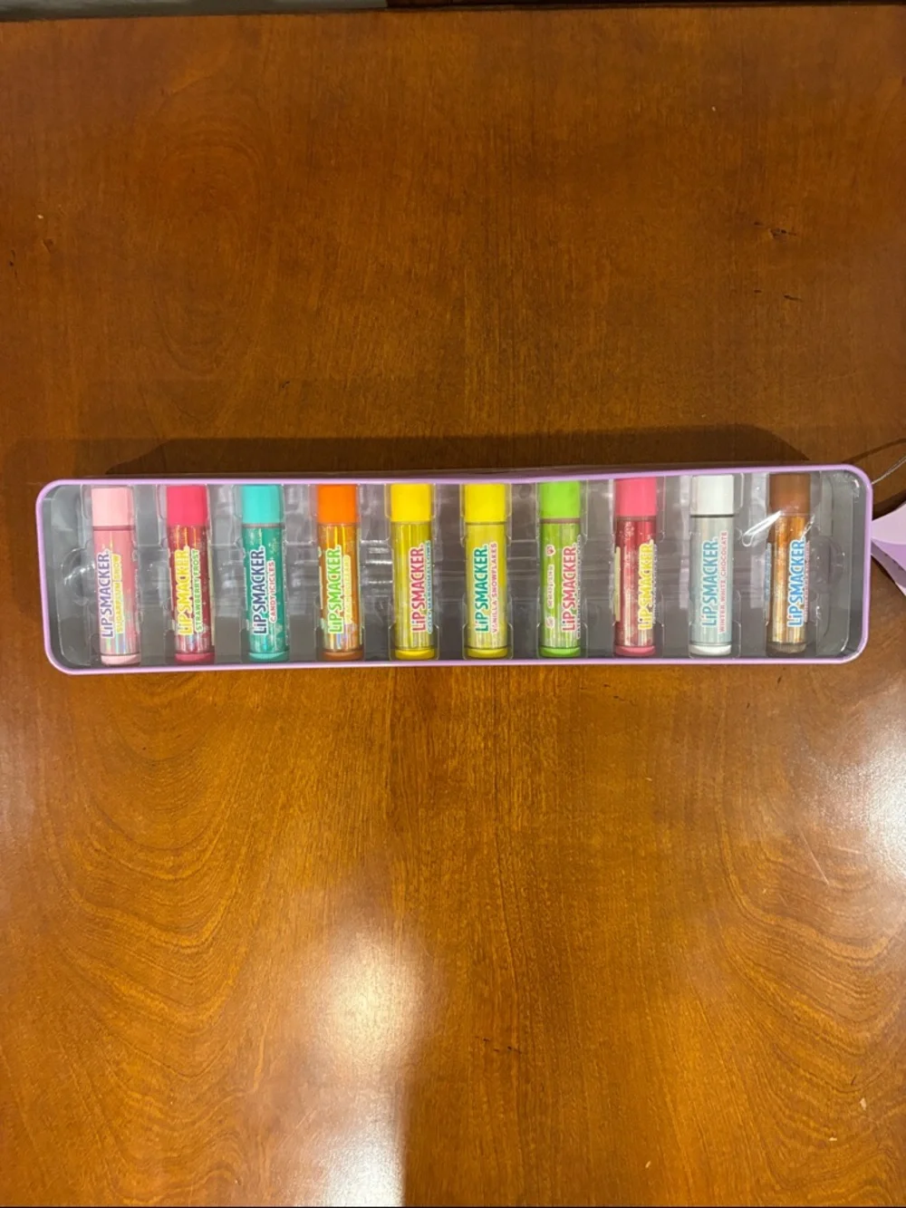 Lip Smacker Kids Lip Balm Set of 10 in‎ Case with Lid - Assorted Bright Colors.
